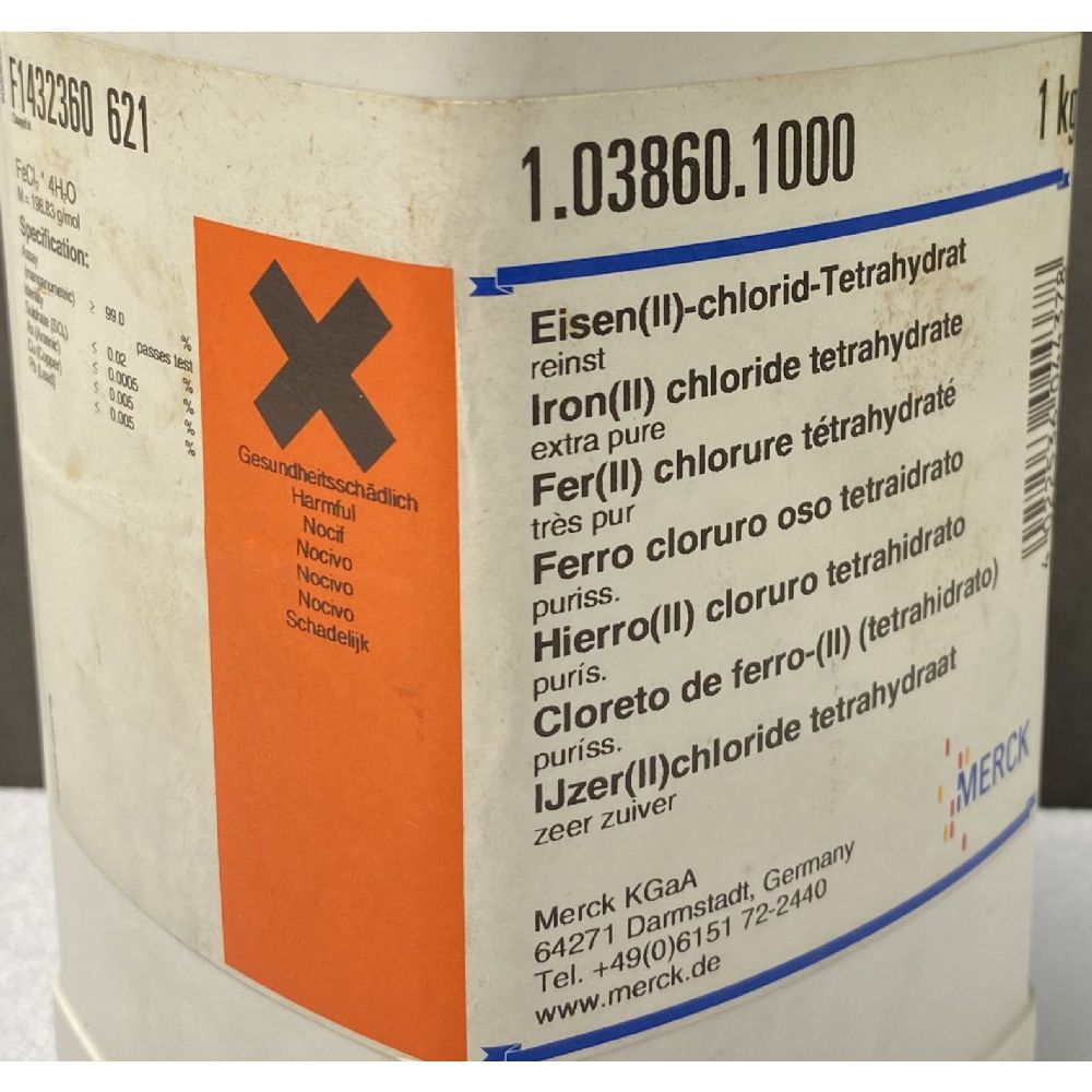 Iron(II) chloride tetrahydrate, extra pure, 1 KG