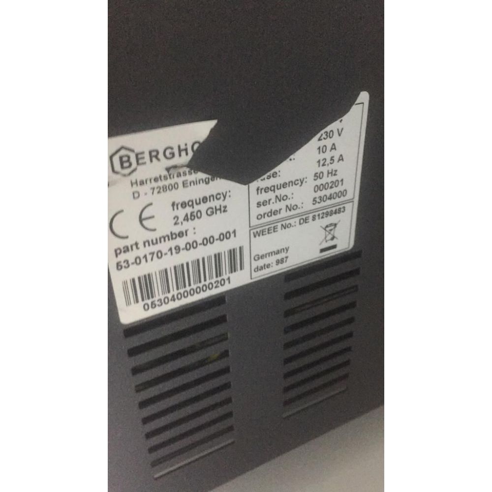 BERGHOF SPEEDWAVE MİKRODALGA YAKMA CİHAZI - labmarket.com.tr